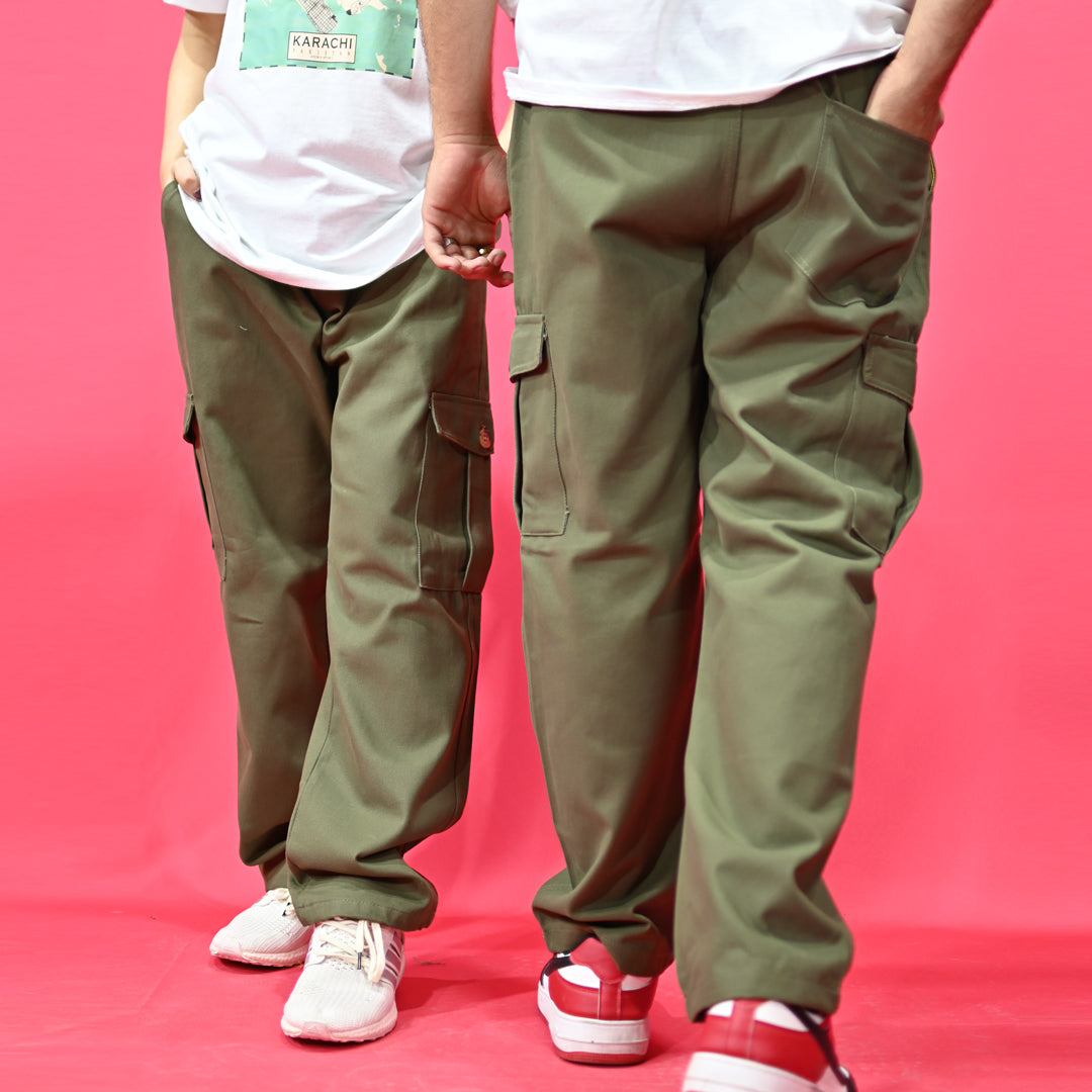 Jupiter French Twill Olive Cotton Cargo Pant