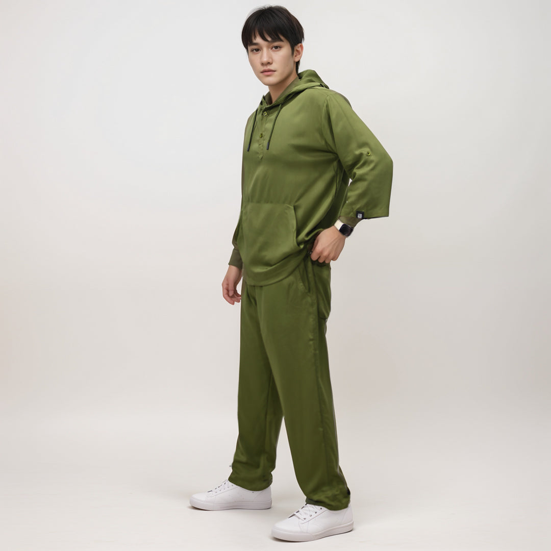 Jupiter Elite Unisex Hooded Olive Green Coord Set