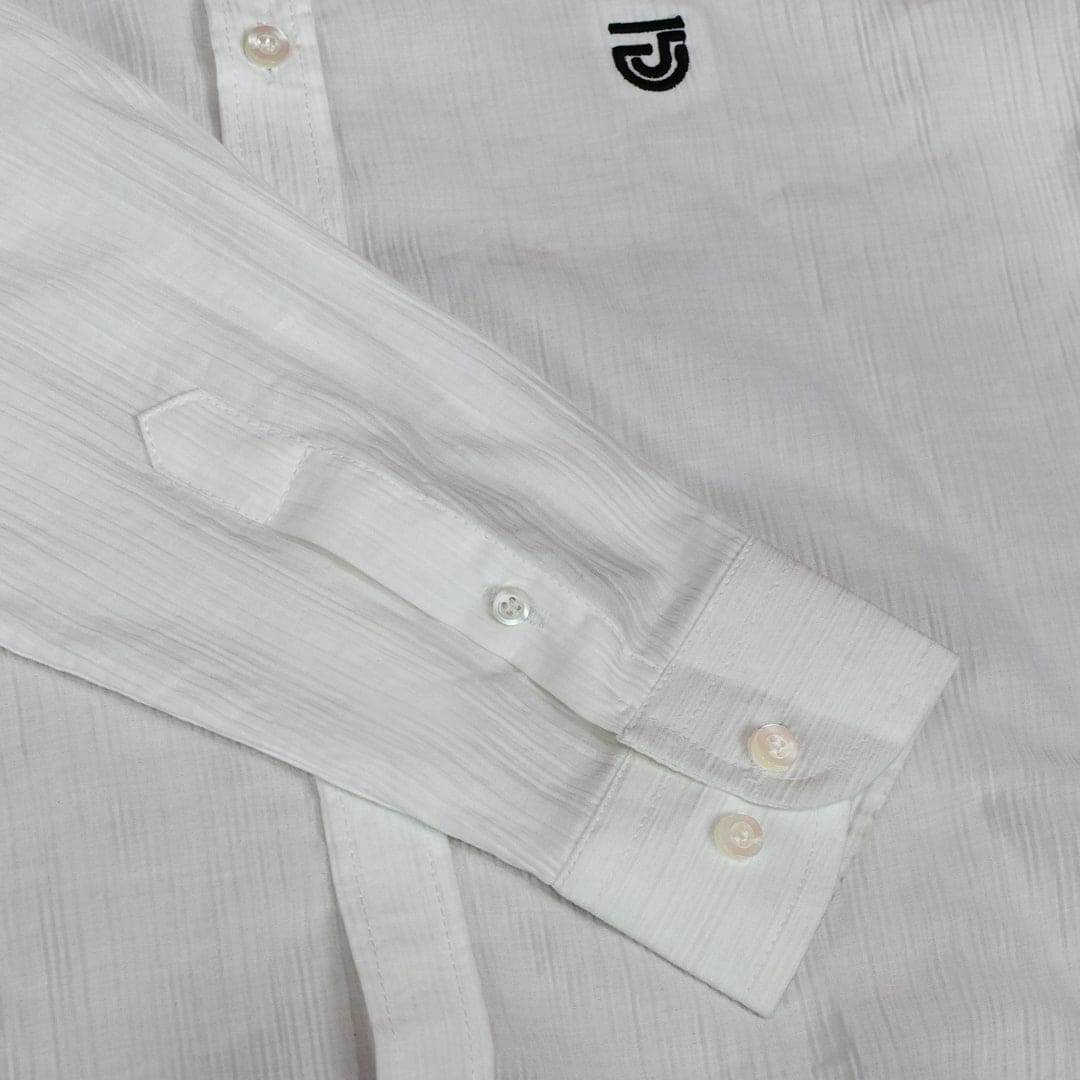 Jupiter Ceremonial Self Textured Cotton Casual Shirt For Men