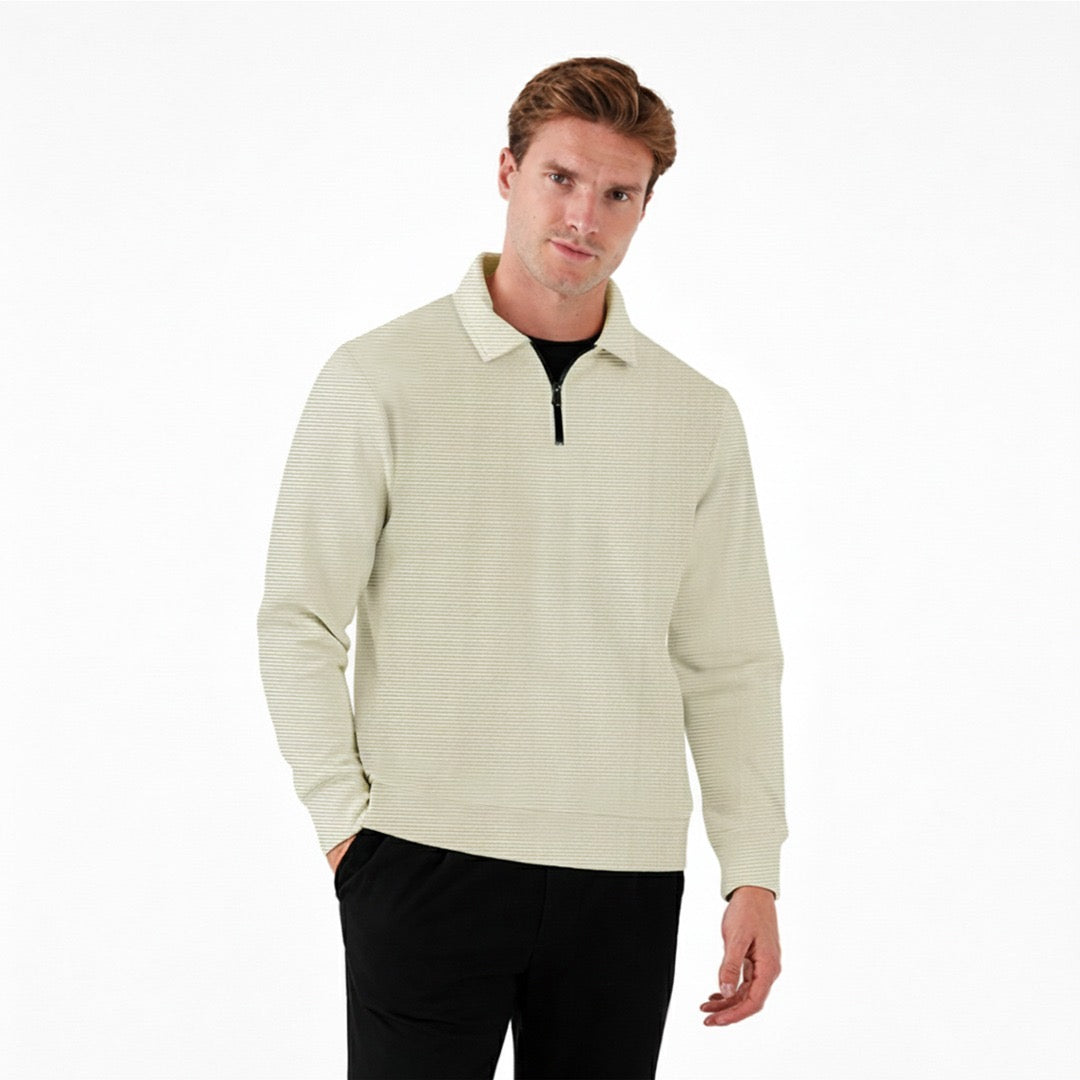 Jupiter Zip Polo Shirt For Men's - Deeds.pk