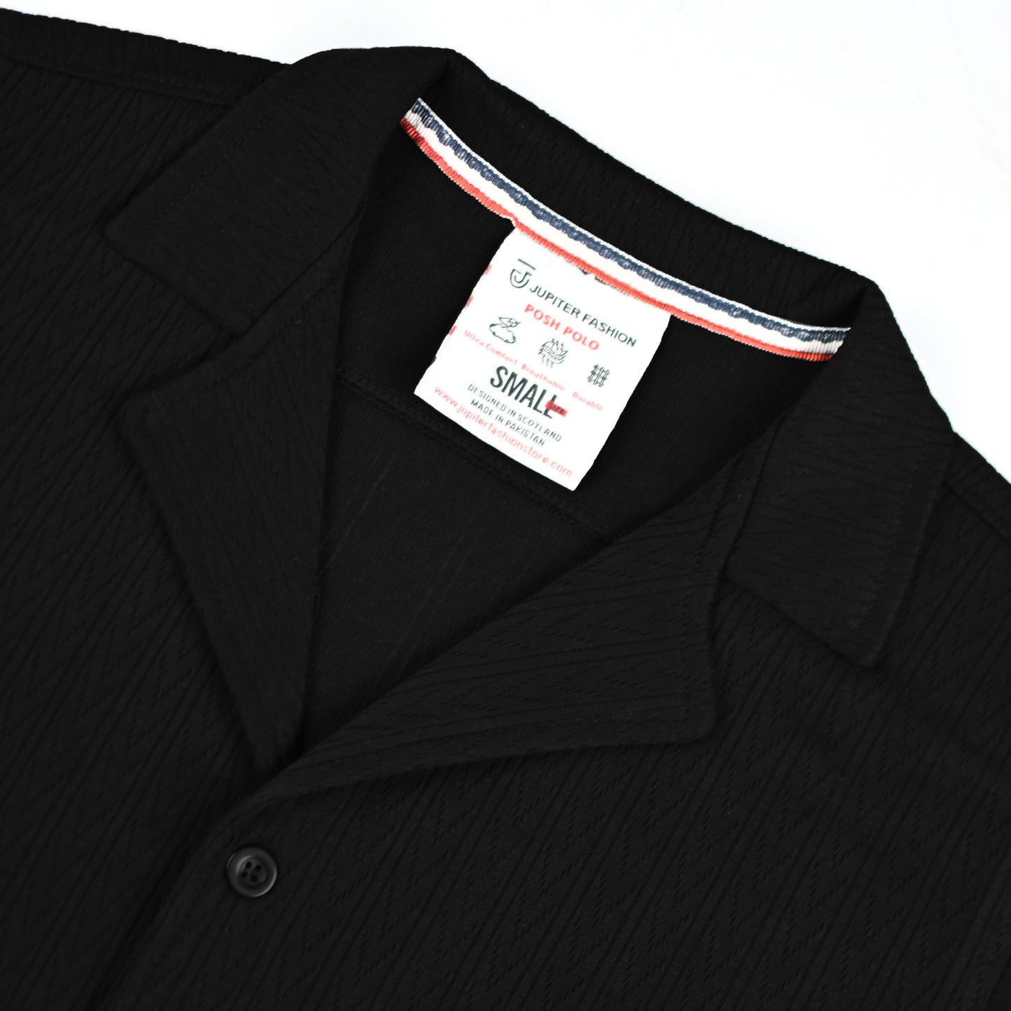 Jupiter Knitwear Classic  Soft Lapel Collar Button Shirt For Men