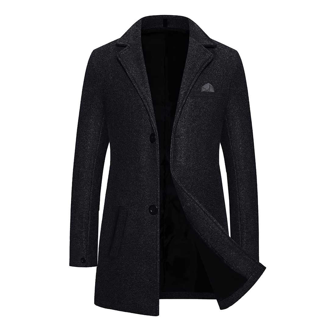 Jupiter Men Woolen Imported Business Long Coat Jupiter Fashion Store