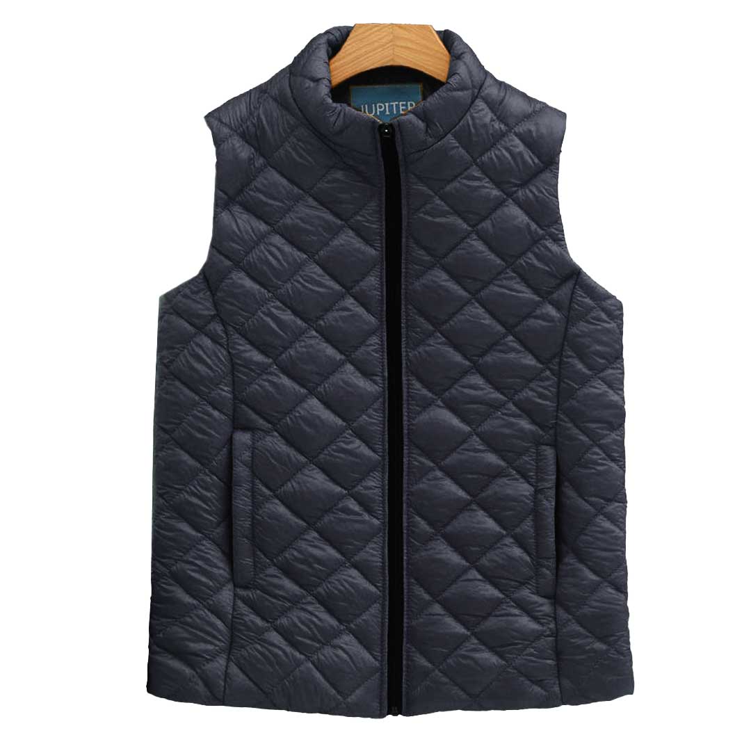 JUPITER BLOCK STITCH PATTERN PADDED GILLET