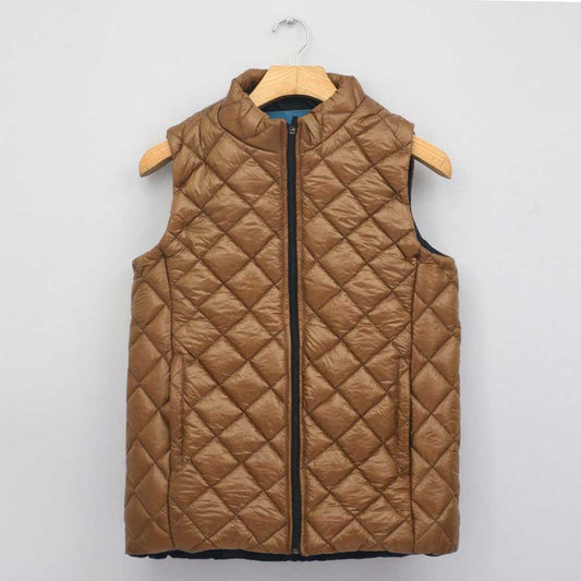 JUPITER BLOCK STITCH PATTERN PADDED GILLET