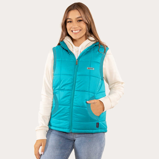 Women Puffer Square Cross Imported Gillet