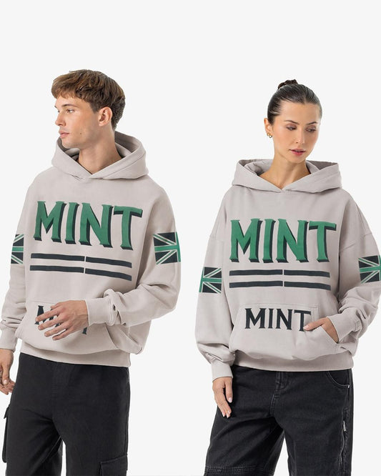 Jupiter Heavy Gsm Mint Puff Printed Oversized Hoodie