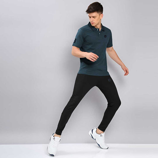 Jupiter Left Applique Logomen Contrast Track Pair With Cotton polo