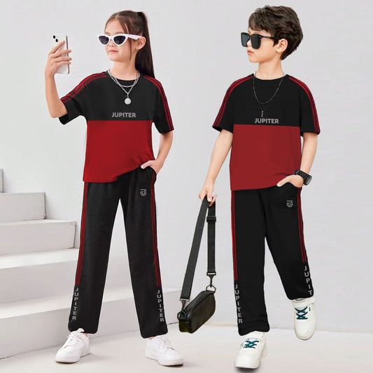 Jupiter Three Stripes Unisex Track Pair Twin Suit For Kids 2-14 Years
