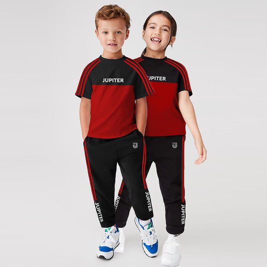 Jupiter Three Stripes Unisex Track Pair Twin Suit For Kids 2-14 Years