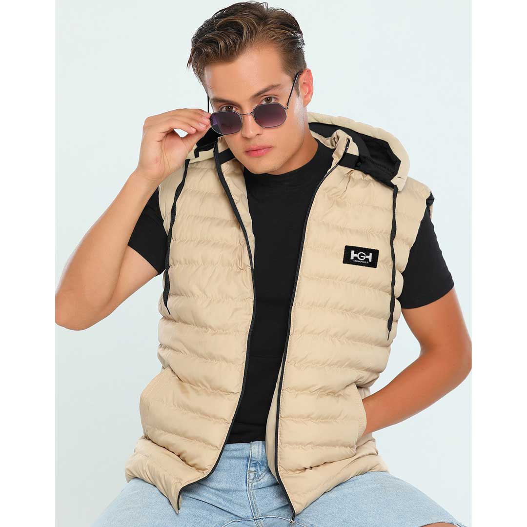 Jupiter Hooded Feather Light Gillet For Men