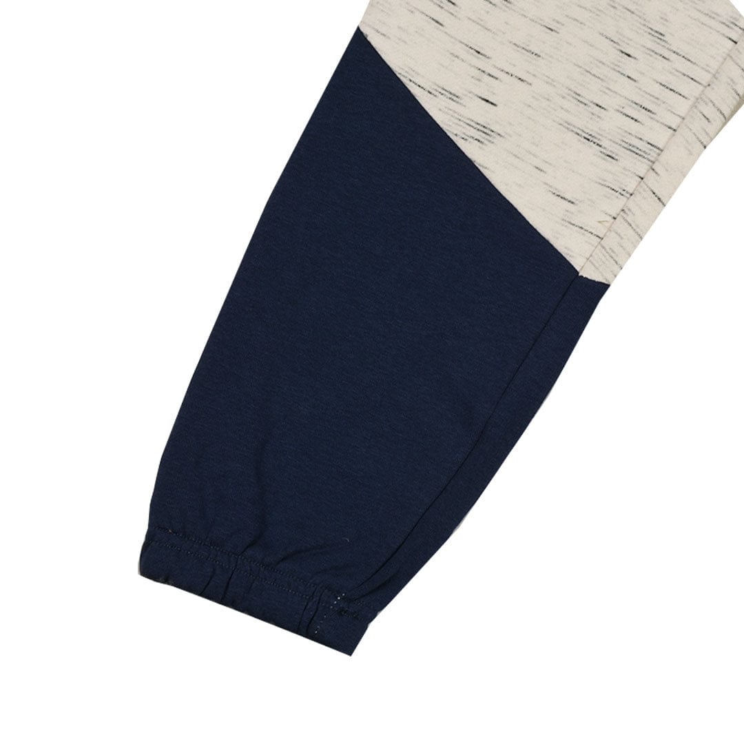 Boys Color Block Slub WHITE Trouser