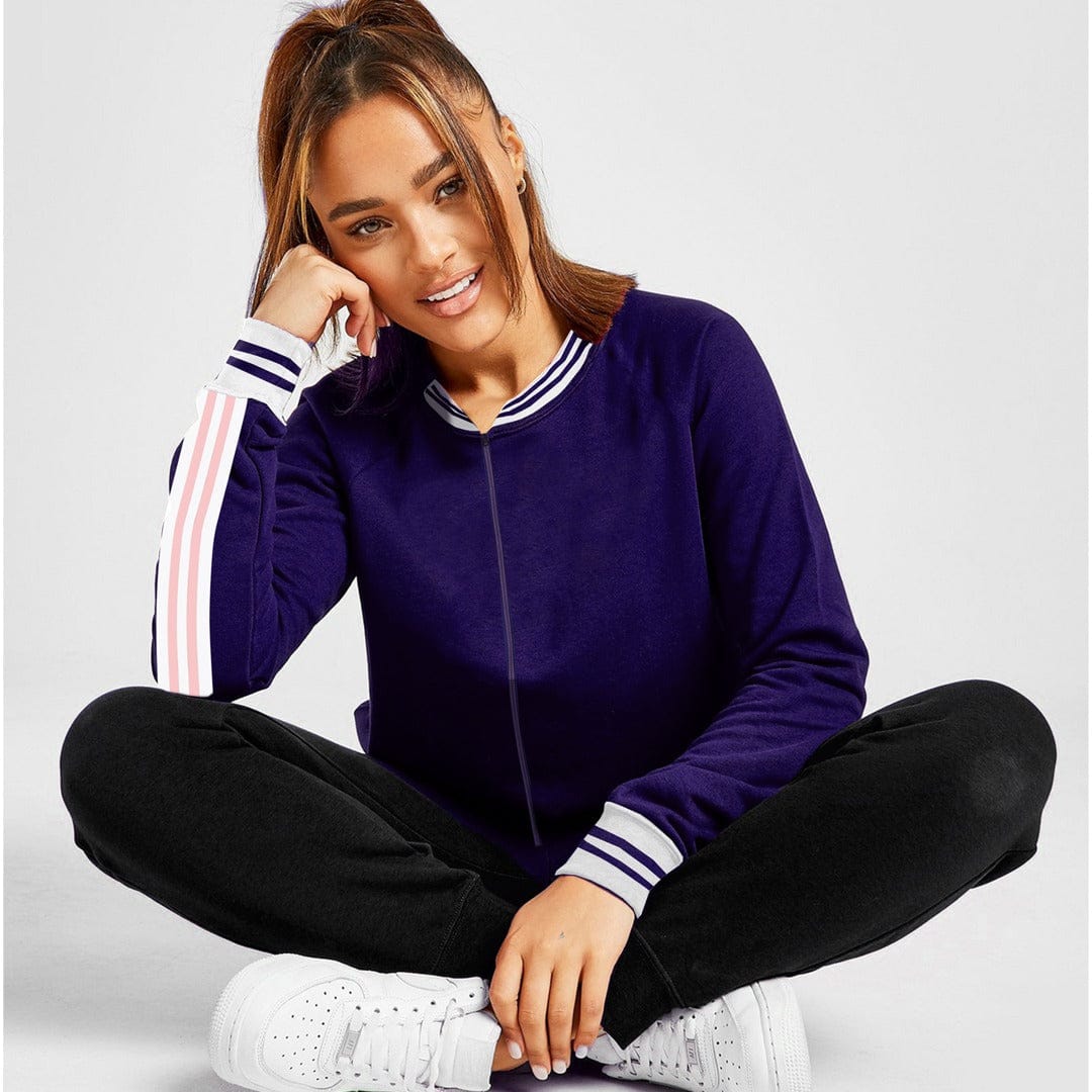 Funkys Henley Neck Women Bomber Jacket