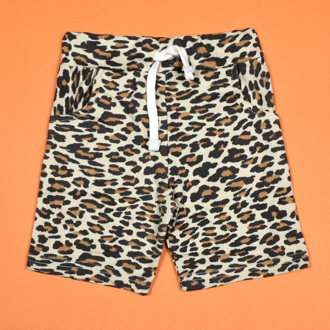 Baby All Over Leopard Print Comfy Shorts