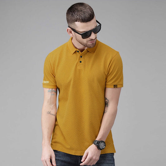 Jupiter Pop Corn Textured Trendy Polo For Men