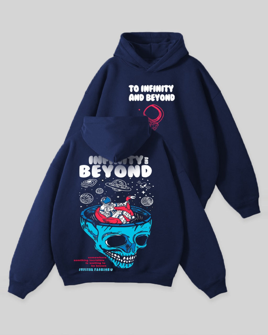 Jupiter Hotep Oversized To Infinity & Beyond Printed Hoodie