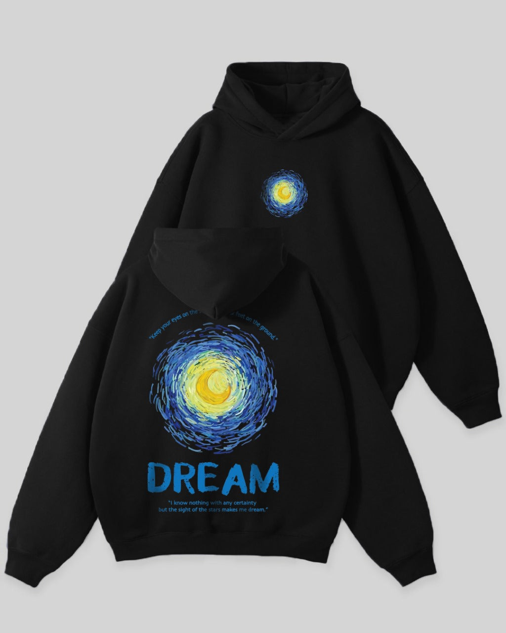 Jupiter Hotep Oversized Good Dreams Printed Hoodie