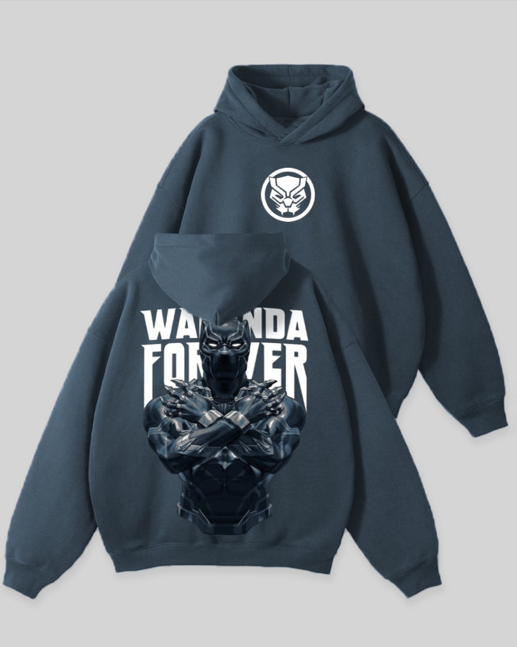 Jupiter Hotep Oversized Wakanda Forever Printed Hoodie