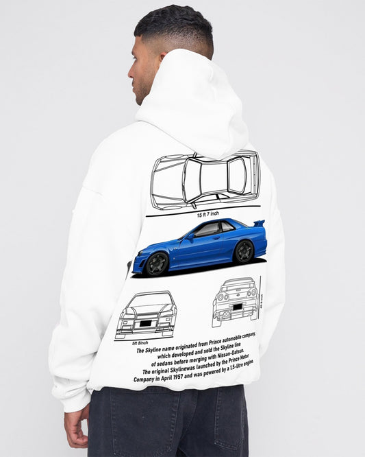 Jupiter Hotep Oversized Skyline Legacy  Printed Hoodie