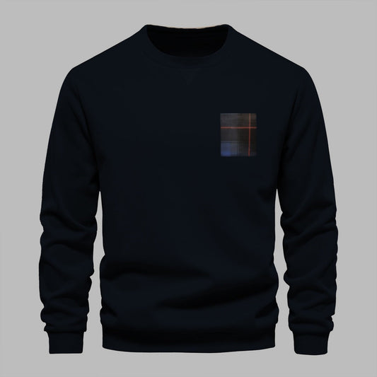 Contrast Pocket Fleece Made Navy Sweatshirt For Men