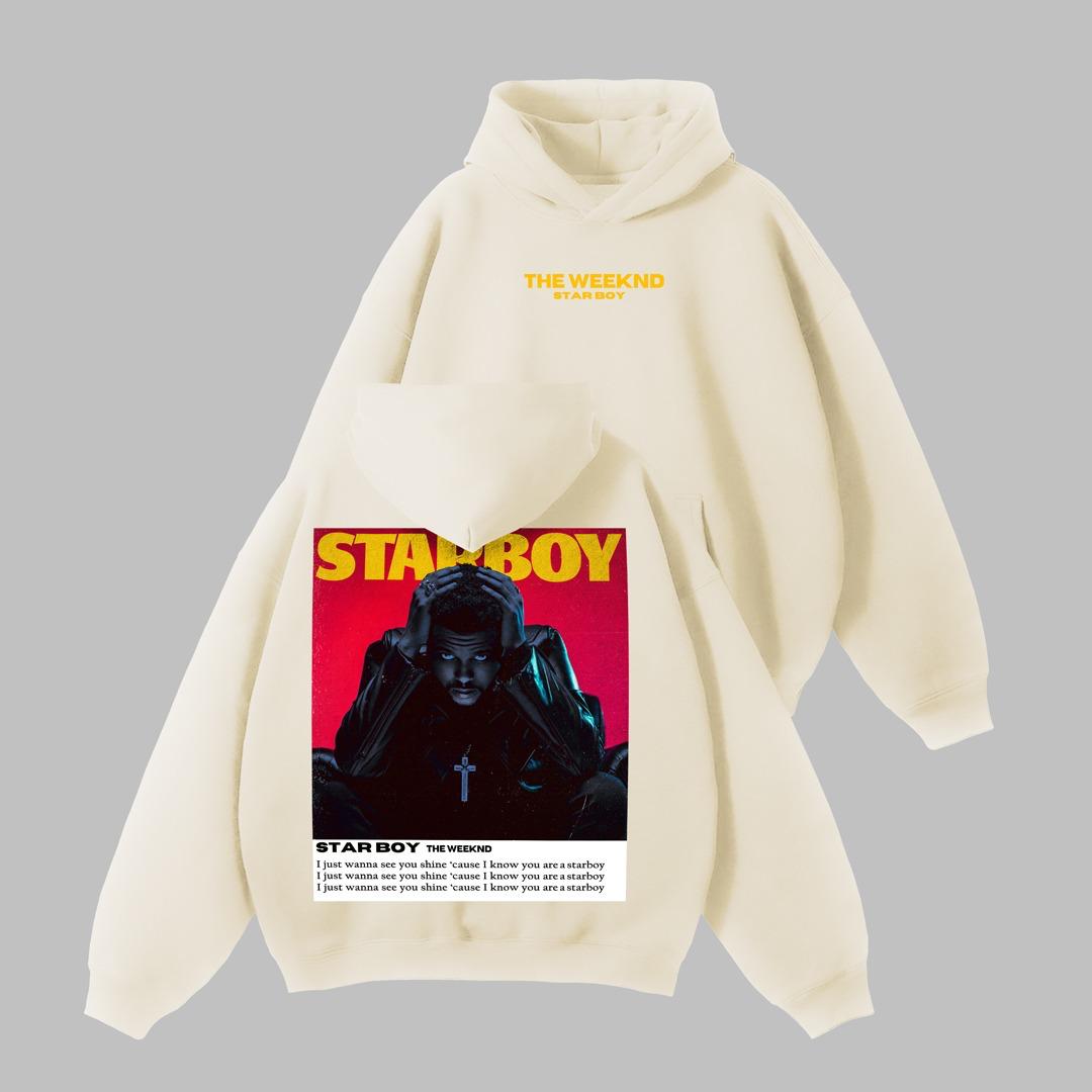 Jupiter Hotep Oversized Starboy Printed Hoodie