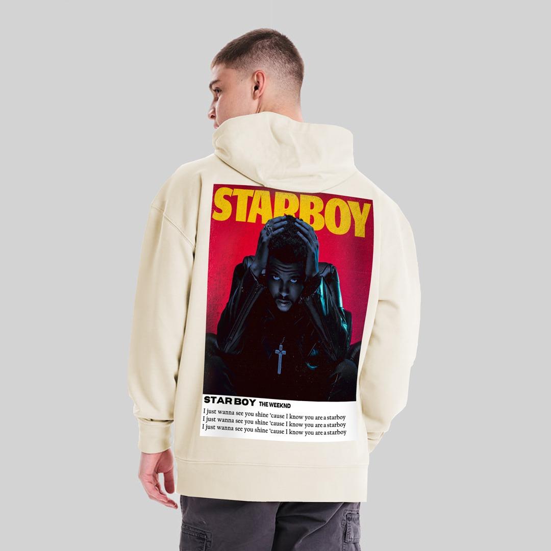 Jupiter Hotep Oversized Starboy Printed Hoodie