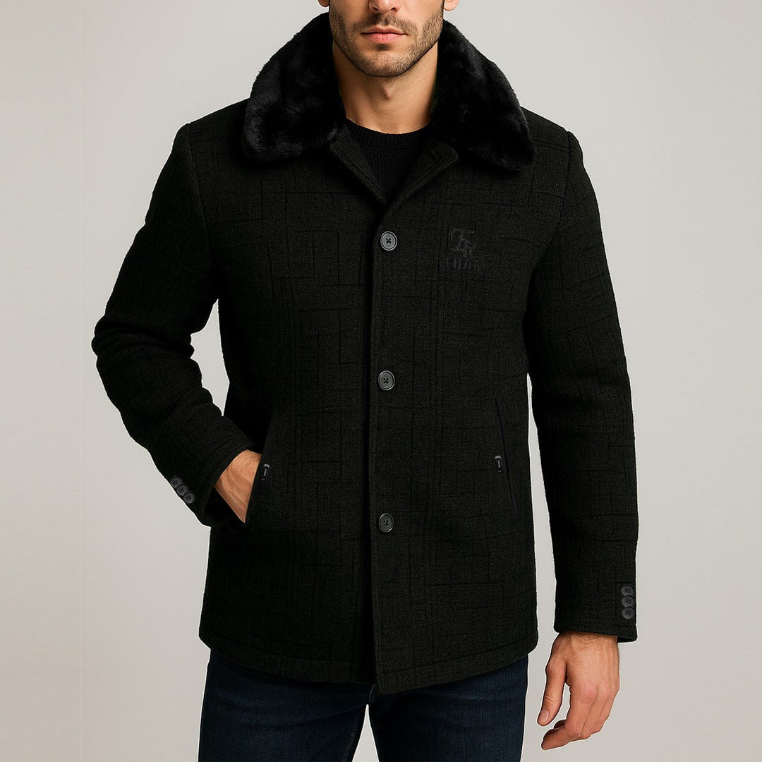 Imported High Quality Sherpa Lining Warm Woolen Coats For Men