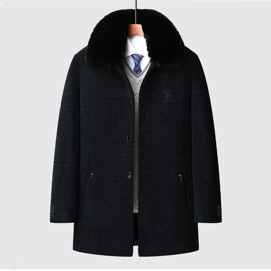 Imported High Quality Sherpa Lining Warm Woolen Coats For Men