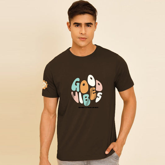 Jupiter Only Good Vibes Cotton Graphic Tee
