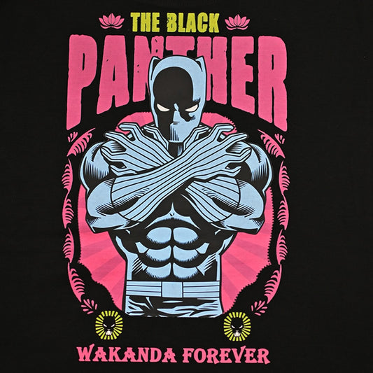 Jupiter Black Panther Cotton Graphic Tee For Men