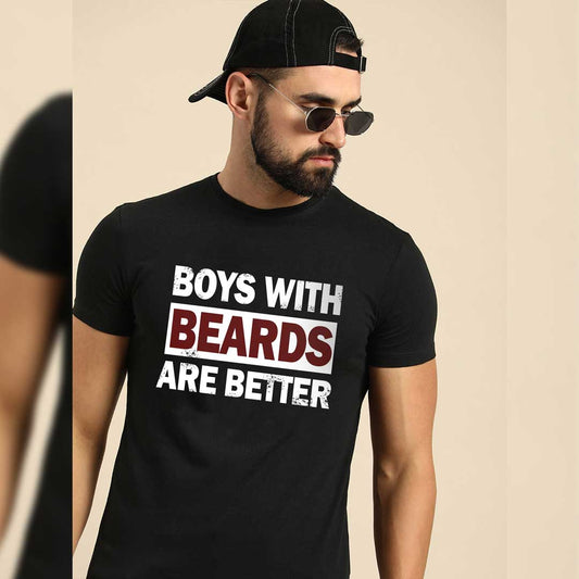 Jupiter Bearded Boys Cotton Graphic Tee For Men