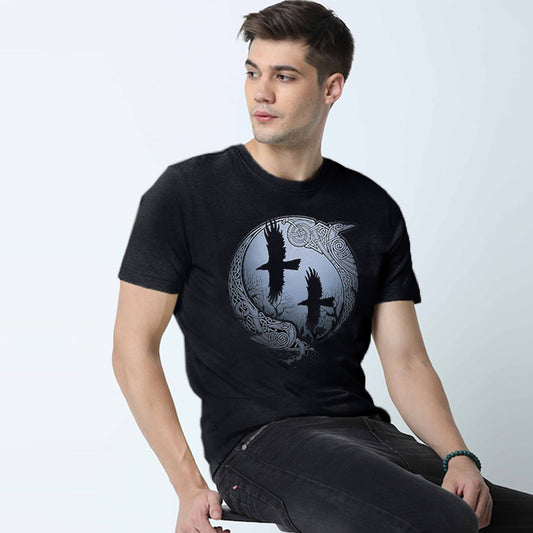 Jupiter Pro Dark Moon Graphic Men Cotton Tee