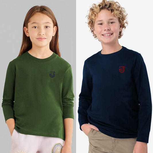 Jupiter Summer Long Sleeve Tee Shirt For Kids( 2-14 Years)
