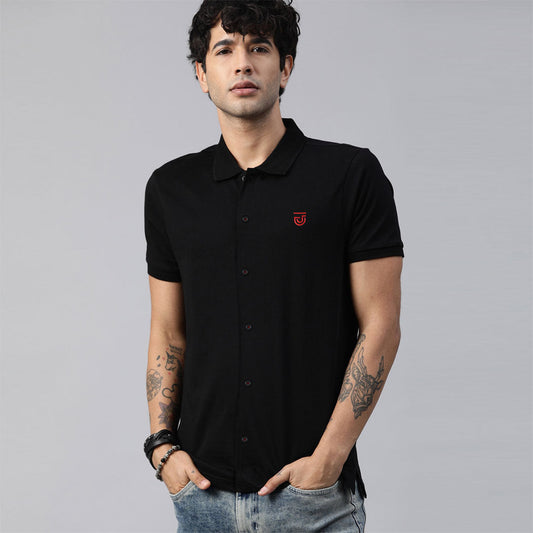 Jupiter Men Pique Casual Shirt