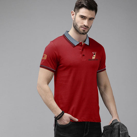 Jupiter Polo Club Embroidered Logo Men Cotton Polo