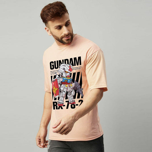 Jupiter Men's Oversized Off Shoulder Mini Robo Tee Shirt
