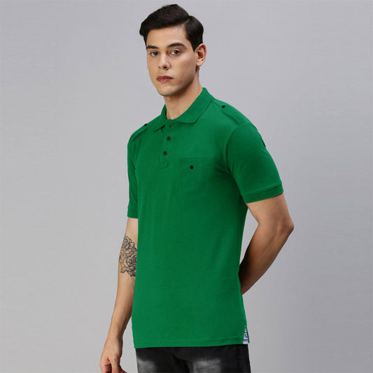 Jupiter Men Marine Cotton Polo