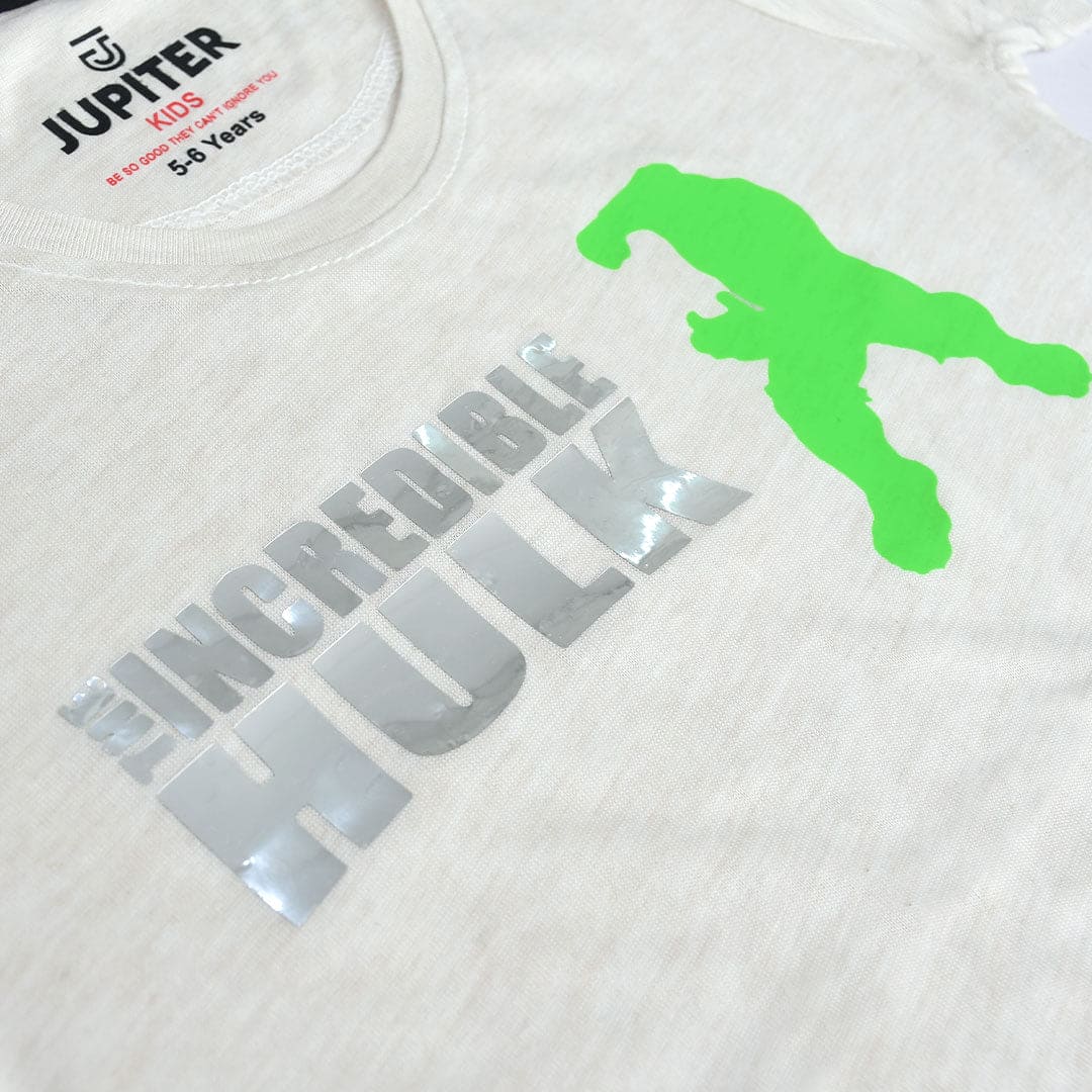 Jupiter Kids Unisex Incredible Hulk Tee Shirt 2-14 Years