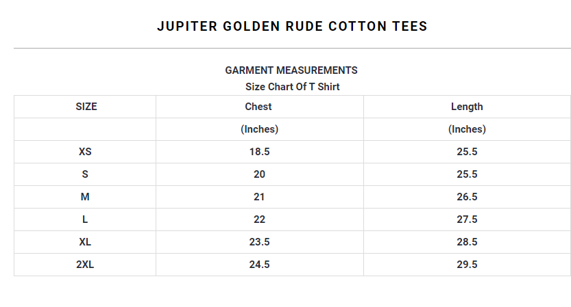 Jupiter Golden Rude Cotton Tee