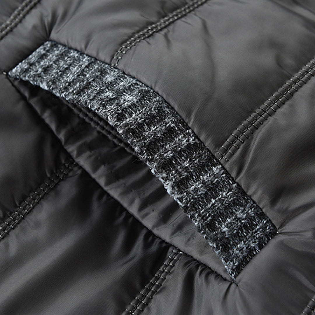 Imported Fur Lining Puffer Woolen Gillet For Men