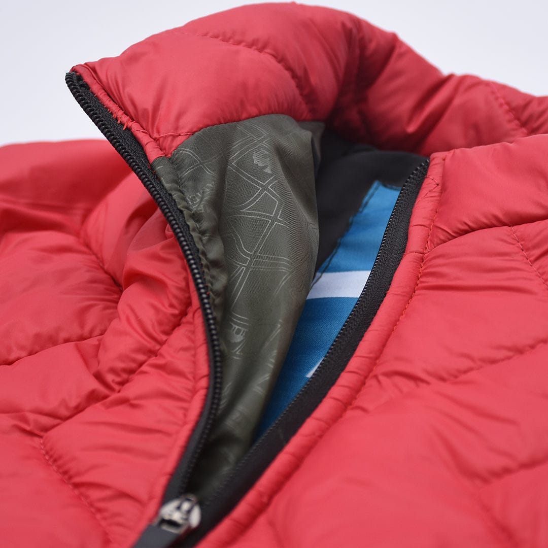 Jupiter Stand Collar puffer Jacket with Patch pockets