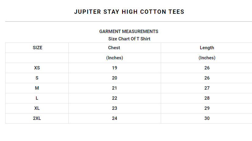 Jupiter Stay High cotton Tee