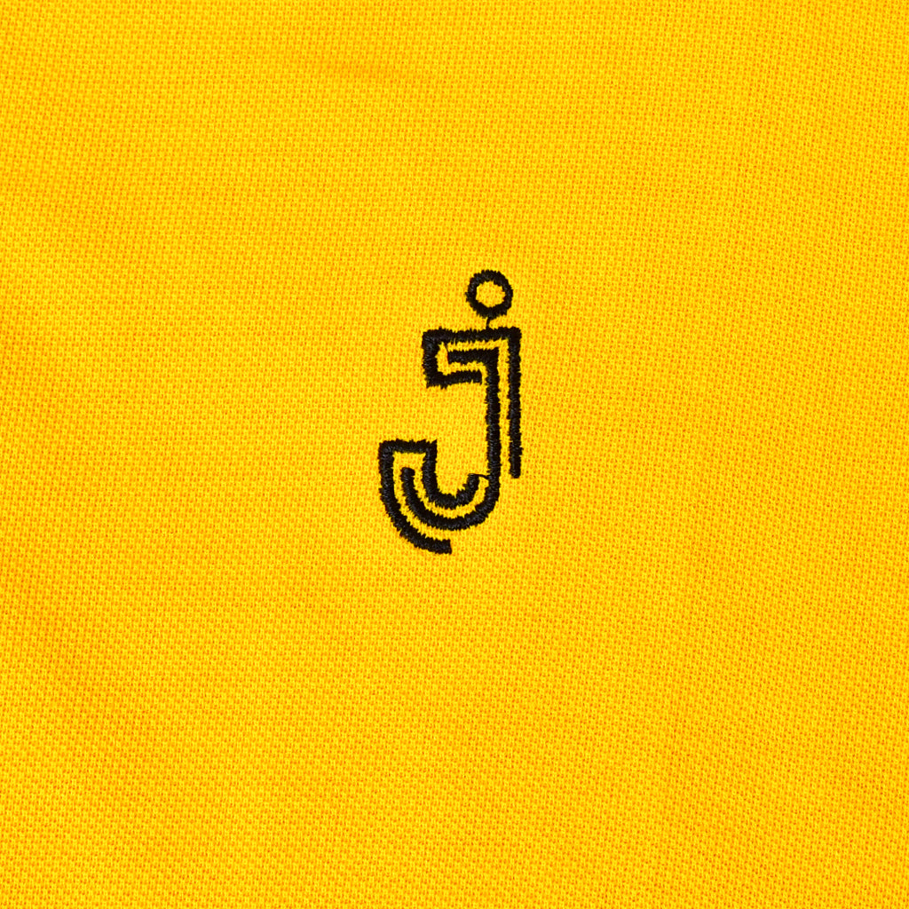Jupiter J Logo Jaquard Collar Men Cotton Polo