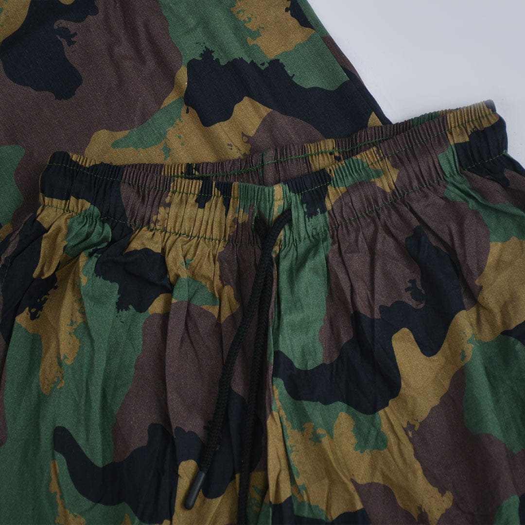 Jupiter Men Holiday Cotton Linen Camouflage Twin Set