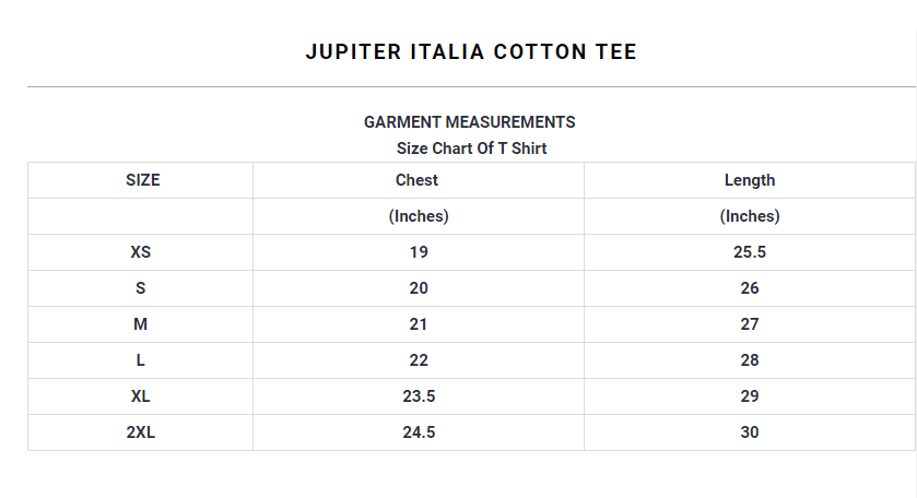 Jupiter Italia Cotton Tee