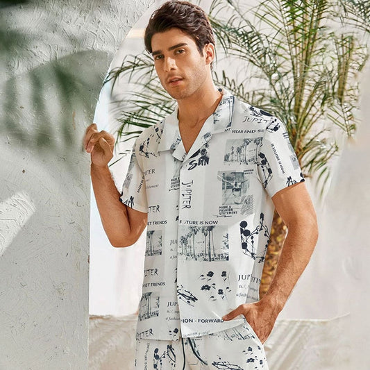 Jupiter Men Holiday Cotton Linen Single Shirt