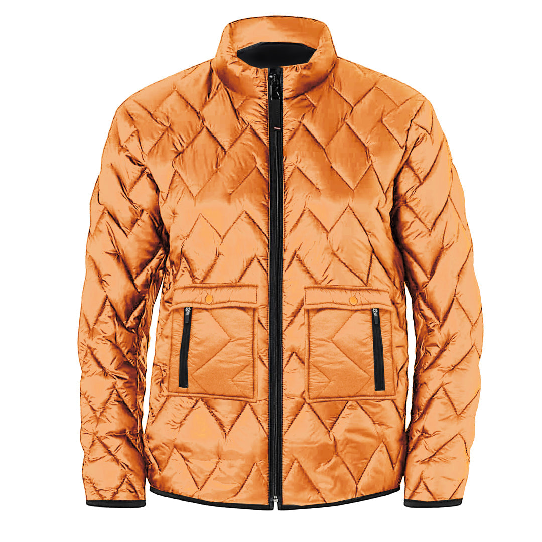 Jupiter Stand Collar puffer Jacket with Patch pockets