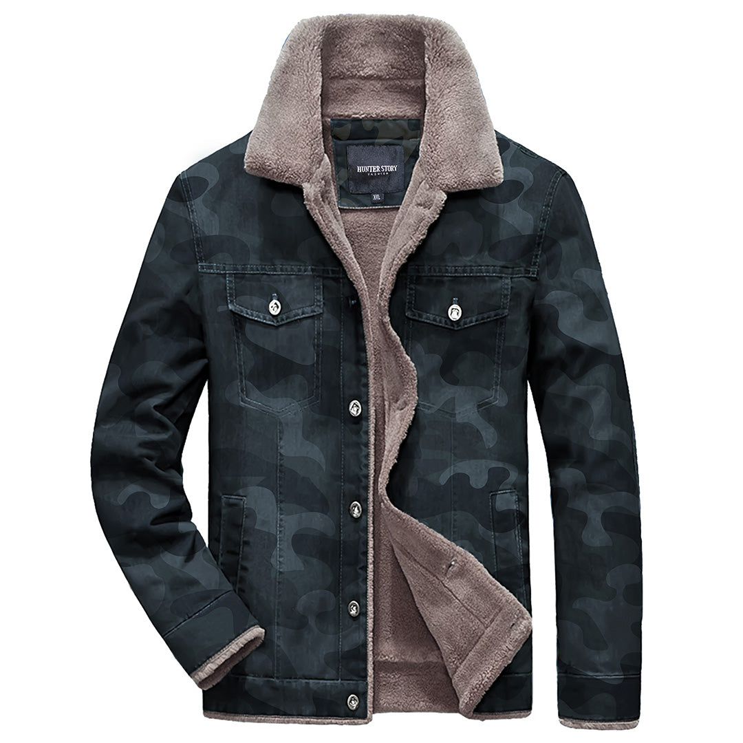 Imported Fur Lining Camouflage Jackets For Men