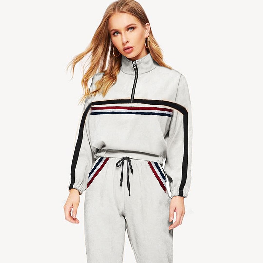 Jupiter Women High Collar Co Ord  Fleece Twin Set