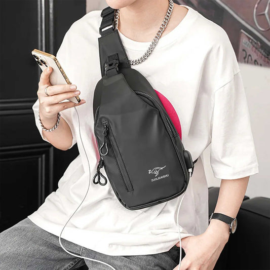 Imported Usb Charging Large Capacity Shoulder Bag